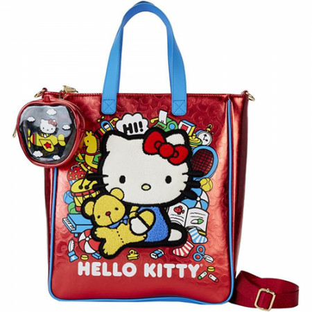 Hello Kitty 50th Anniversary Tote Bag with Coin Bag By Loungefly